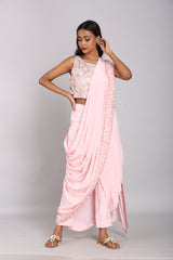 Pre Draped Embellished Saree