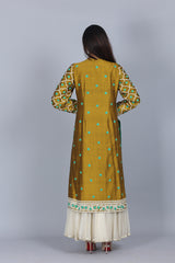 Silk Front Open Dori Embroidery Set