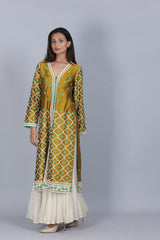 Silk Front Open Dori Embroidery Set