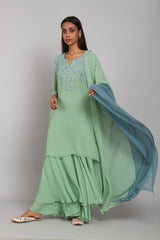 Hand Embroidered Garara Set