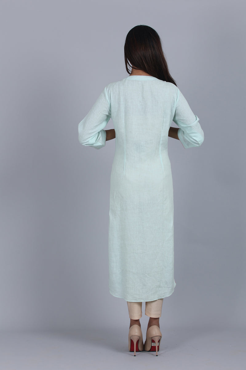 Straight Fit Linen Tunic