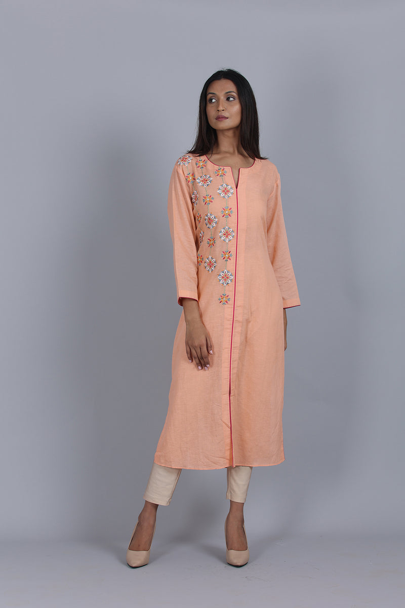 Straight Fit Linen Tunic