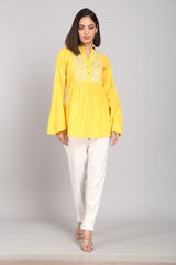 Sunshine Yellow Gota Top