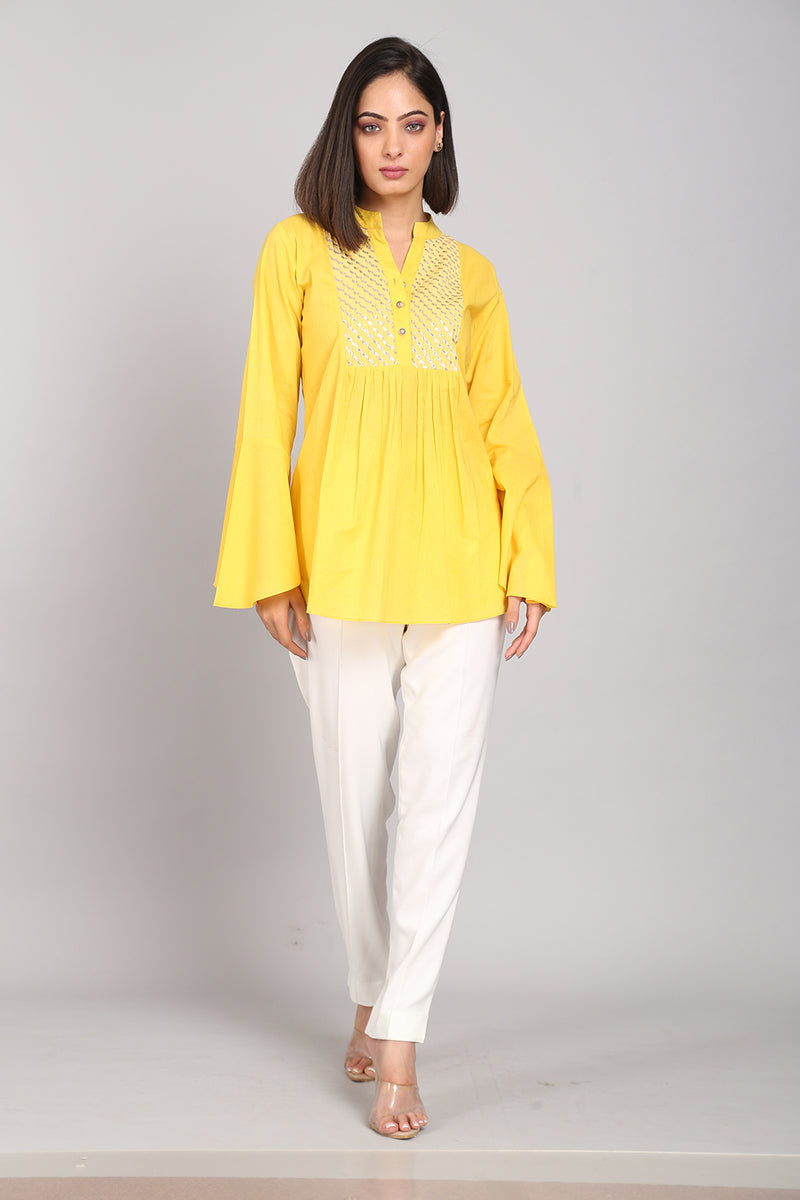 Sunshine Yellow Gota Top