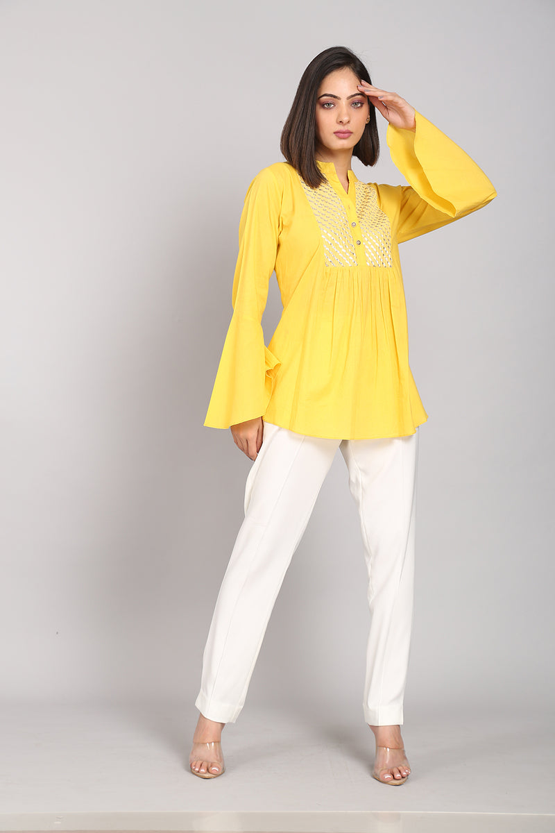 Sunshine Yellow Gota Top