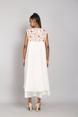 Asymmetrical Cotton Embroidered Tunic
